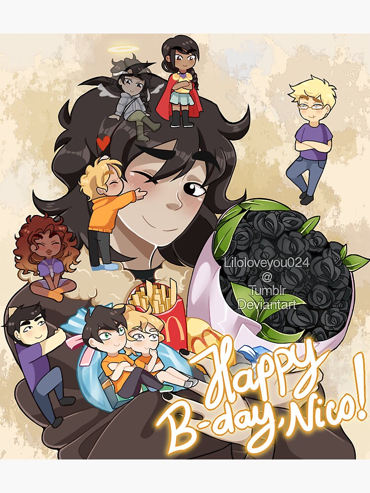 “Happy Birthday, Nico” Sticker for Sale by liloloveyou024 | Redbubble