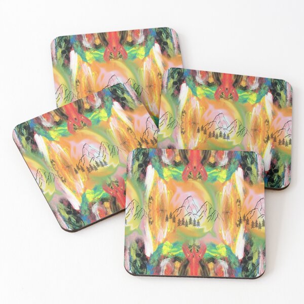 Item preview, Nature Lover psychedelic graphic design, Abstraction, bold colorful abstract playful design inspired by nature designed and sold by Adri Barnard.
