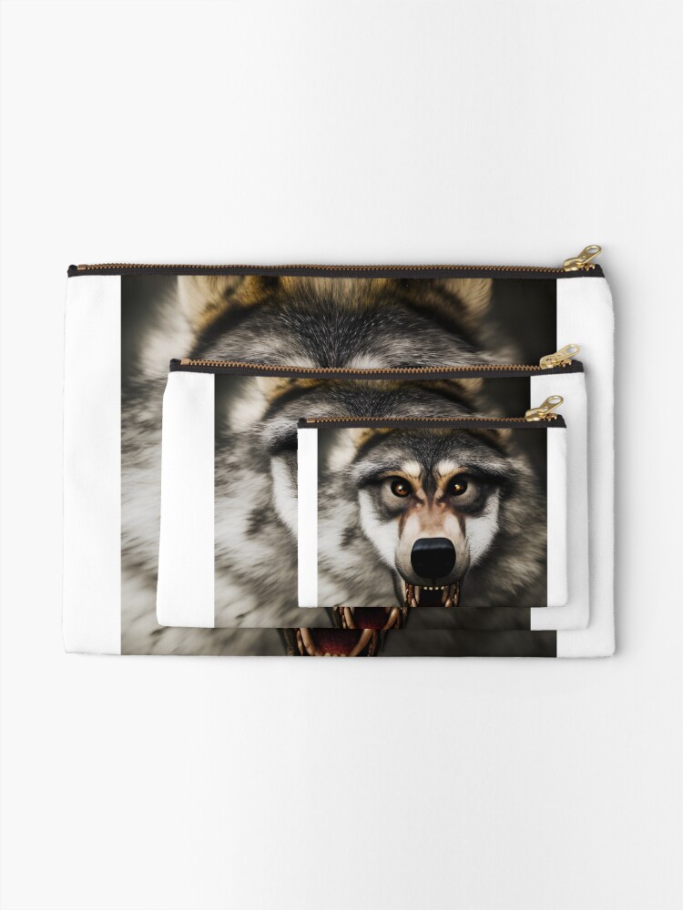 Thumbnail 2 of 4, Zipper Pouch, Werewolf designed and sold by LenCarol.