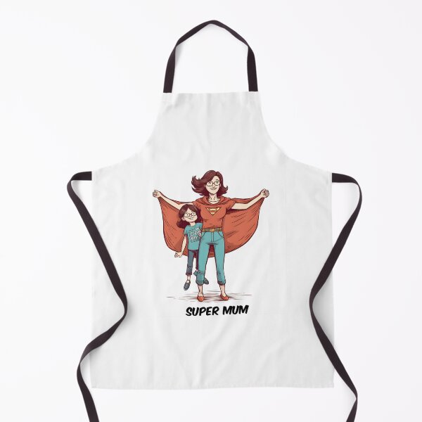 Item preview, Super mum illustration designed and sold by Sticker-by-Mia.