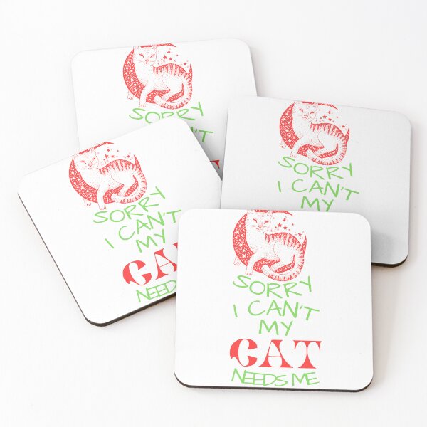 Item preview, sorry i cant my cat needs me - Pet designed and sold by word2world.
