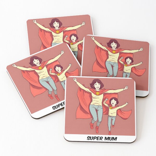 Item preview, Ultimate Super mum illustration designed and sold by Sticker-by-Mia.