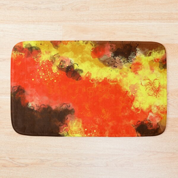 Item preview, Hot Lava - Orange Yellow Abstract Art designed and sold by Joey Santiago.