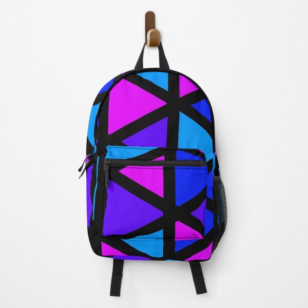 Item preview, Geometric purple blue pink triangles designed and sold by awsomepatterns.