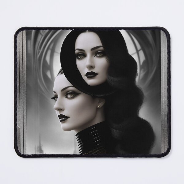 Item preview, Her Hidden Thoughts Revealed Sci-Fi Beautiful AI Concept Art Portrait by Xzendor7 designed and sold by Xzendor7 Digital Art Creations.