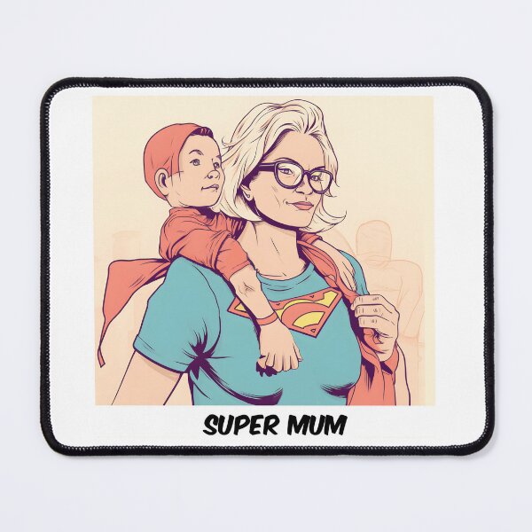 Item preview, Memorable Superhero Mum Comic designed and sold by Sticker-by-Mia.
