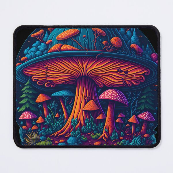 Item preview, Mushroom UV reactive tees designed and sold by ZenStickConcept.