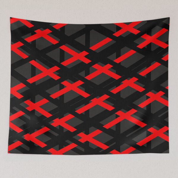 Item preview, Black red triangles designed and sold by awsomepatterns.