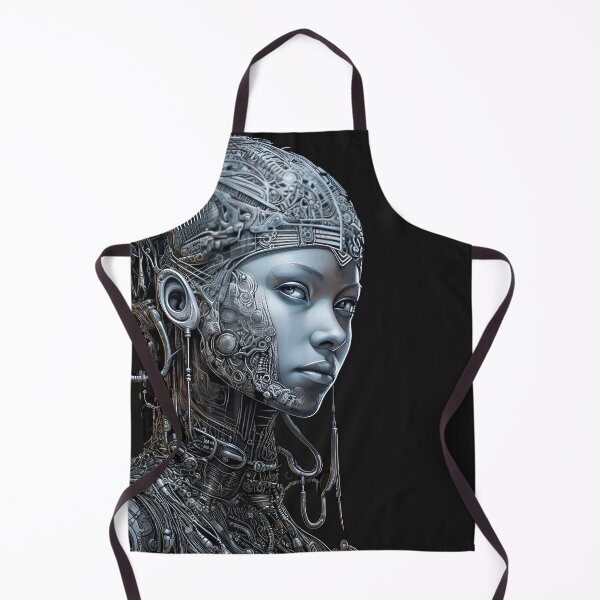 Item preview, the cyborg queen(no background)cyborg woman futuristic-girl-female cyborg-ai-aidungeon-ex machine-android-cyborg babe designed and sold by Hermossa-Art.