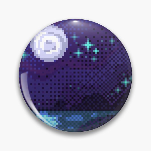 Artikelvorschau, Pixel Art Mond Hintergrund entworfen und verkauft von Kaiko-Roku.