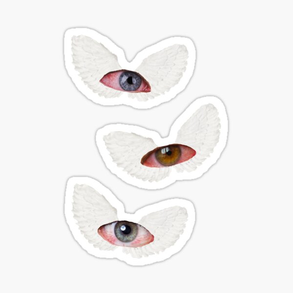 weirdcore eye fairycore creepy sticker by @amethystbones