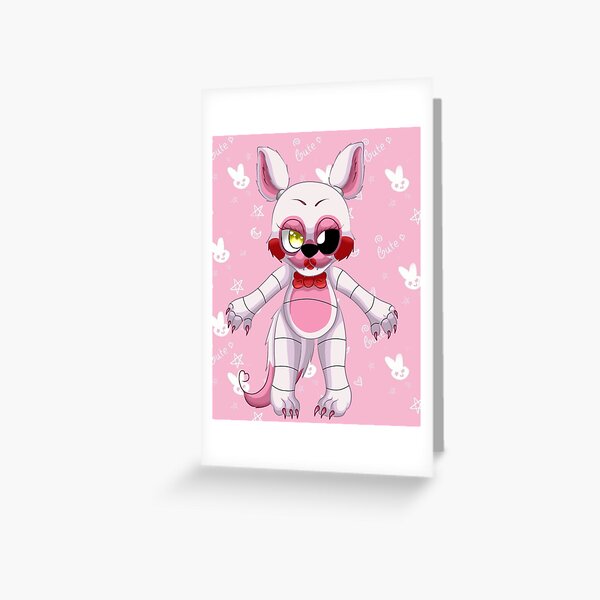 Five Nights At Freddys 2 Cute Chibi Mangle With Background Greeting Card For Sale By 6553