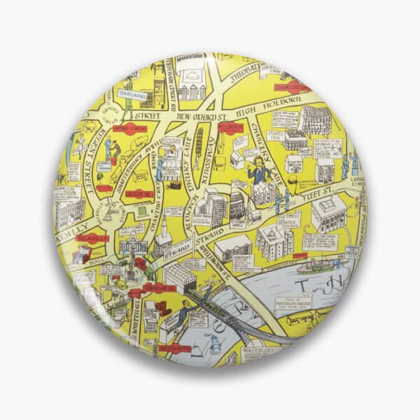 Item preview, Antique Pictorial map of London in 1930 designed and sold by cutesy.