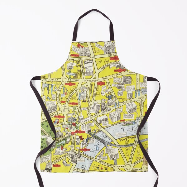 Item preview, Antique Pictorial map of London in 1930 designed and sold by cutesy.