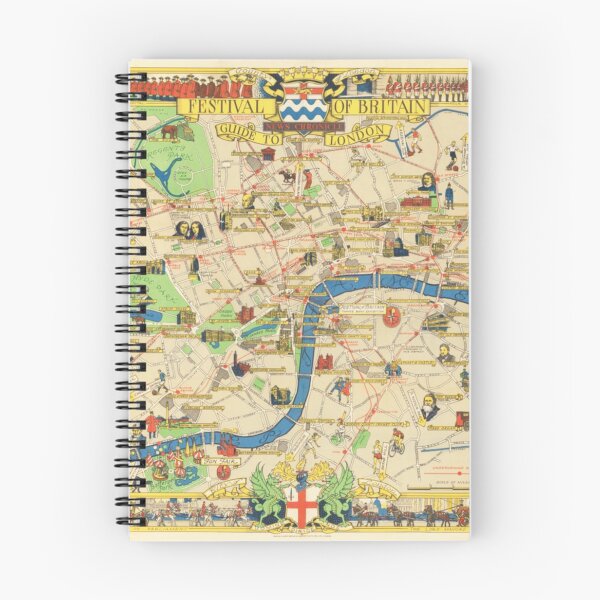 Artikelvorschau, Alte historische Vintage-Bildkarte von London von London 1951 entworfen und verkauft von cutesy.