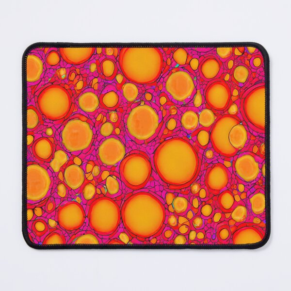 Item preview, #F388: Neon Orange And Red With Pink Accent Fizzy Dots Pattern designed and sold by FarStarL33.