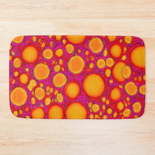 Item preview, #F388: Neon Orange And Red With Pink Accent Fizzy Dots Pattern designed and sold by FarStarL33.