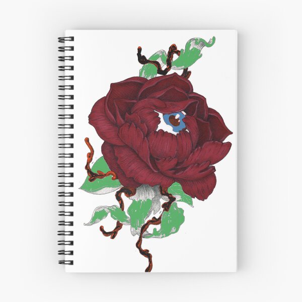 Item preview, RED&BLEU EYE FLOWER designed and sold by Marou-Levi.