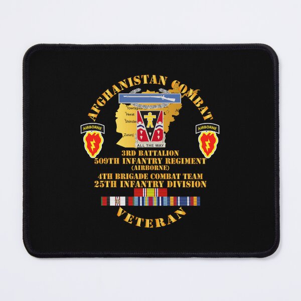 Item preview, Army - Afghanistan - Vet - 3rd Bn 509th IN - 4th BCT 25th ID w AFGHAN SVC designed and sold by Military Insignia Products.
