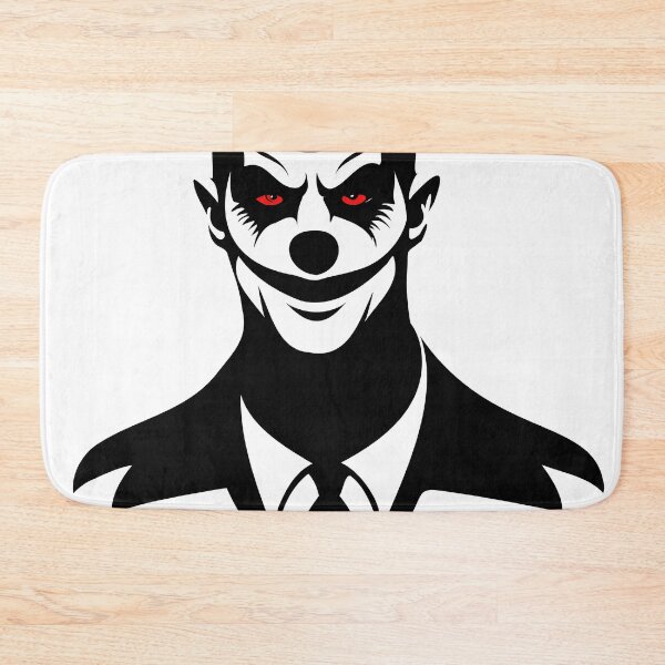 Item preview, Ominous bald joker clown with a menacing look and big painted maw, in a suit and tie. designed and sold by GAleksS.