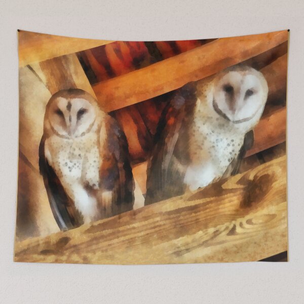 Item preview, Two Barn Owls designed and sold by Susan Savad.
