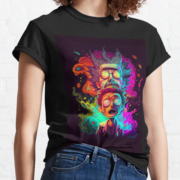 Psychedelic Meltdown: Oeuvre inspirée de Rick et Morty T-shirt classique