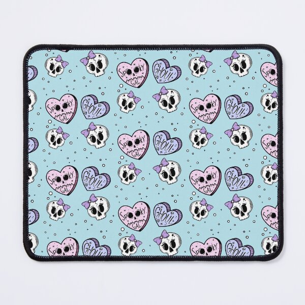 Item preview, spooky gal in baby blue heart pattern designed and sold by sofiahawk.