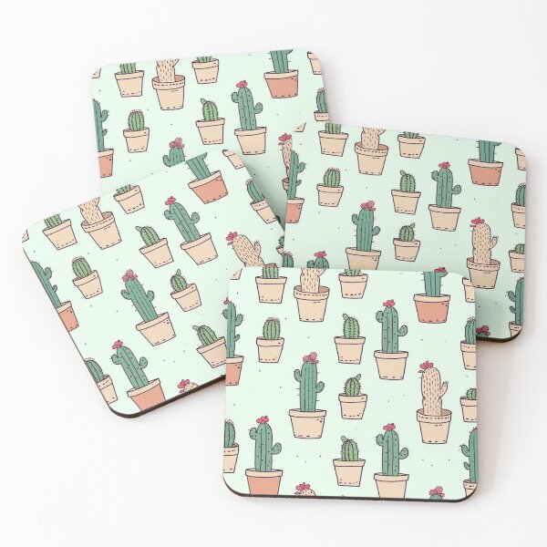 Item preview, cactus cute pattern designed and sold by TekunawArt.