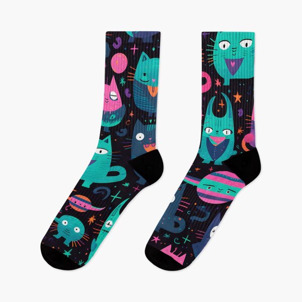 Item preview, Galactic Kittens: Space Adventure Pattern designed and sold by SweetRepeat.