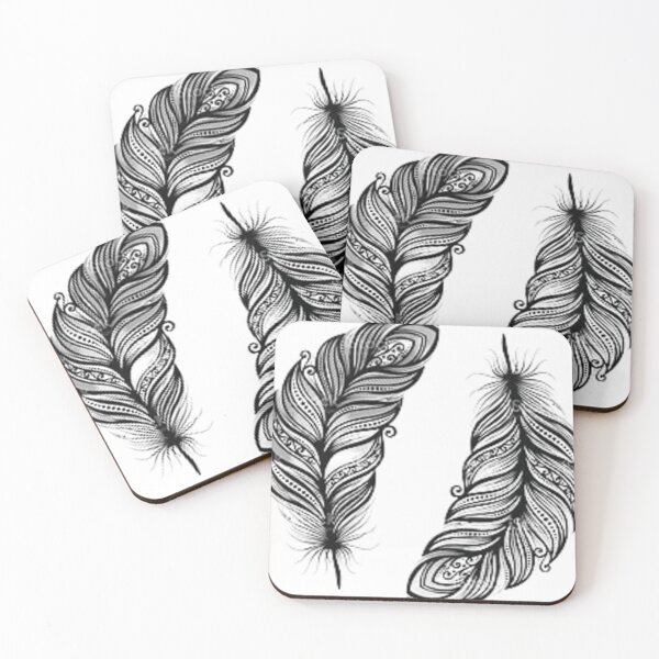 Item preview, drawn feathers designed and sold by MIJAK.
