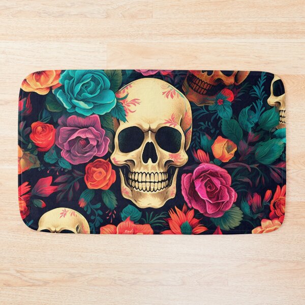 Item preview, Floral Enigma: Skull and Flower Pattern designed and sold by SweetRepeat.