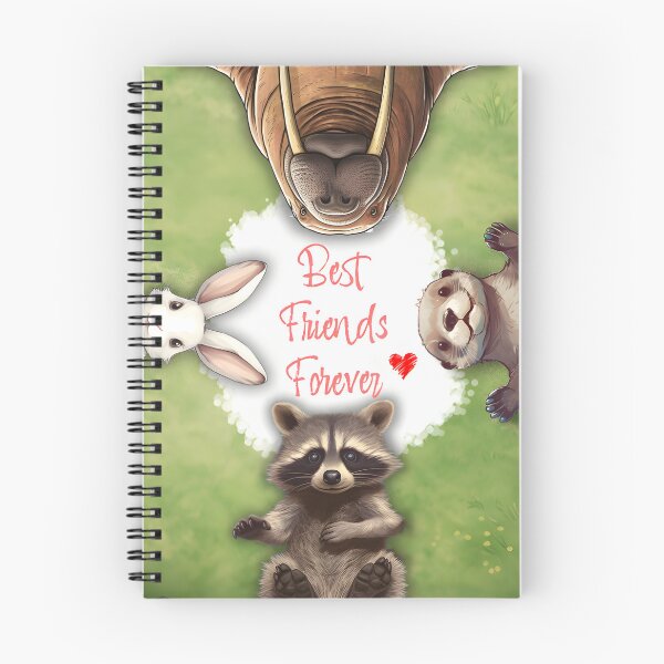 Item preview, Eternal Bonds: Best Friends Forever Illustration raccoon,rabbit,otter and walrus designed and sold by Blackstylez.