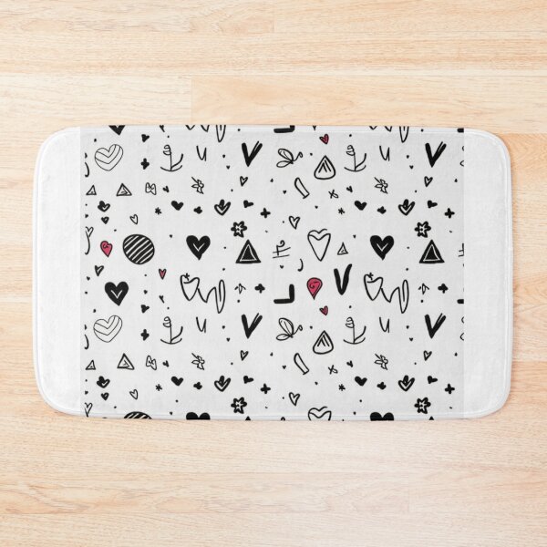 Item preview, doodle love pattern designed and sold by TekunawArt.