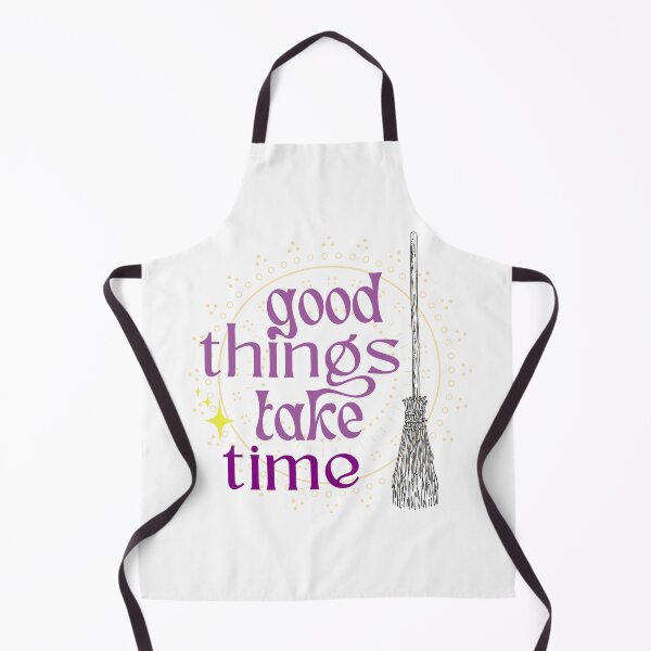 Item preview, Good Things Take Time Purple Broomstick designed and sold by WrenCemetery.