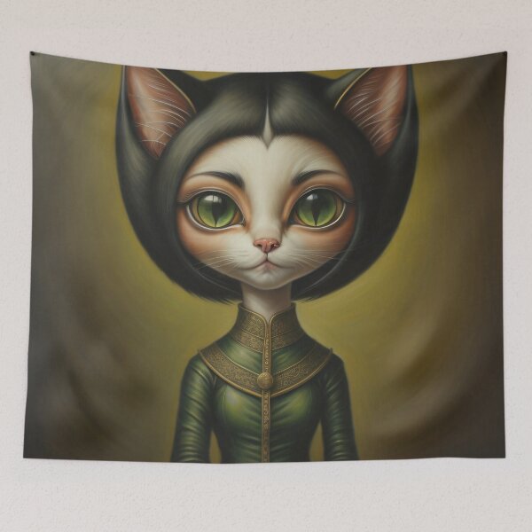 Item preview, Brown Haired Woman Cat  by Perceptual Paradox Creations designed and sold by hobbit73.