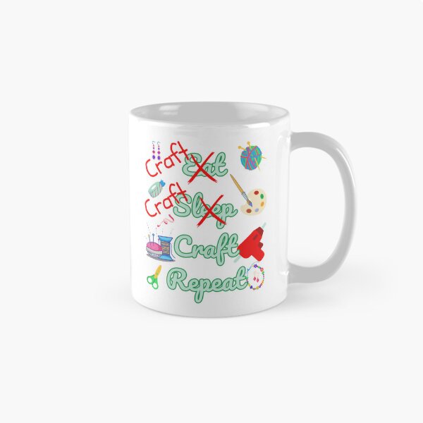 Item preview, Funny Arts and Crafts Eat Sleep Craft Repeat designed and sold by BluePlanetMerch.