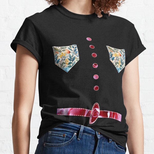 Item preview, Vintage Floral Pockets Tee Funny Retro 1920s Summer Flower designed and sold by r-silver.
