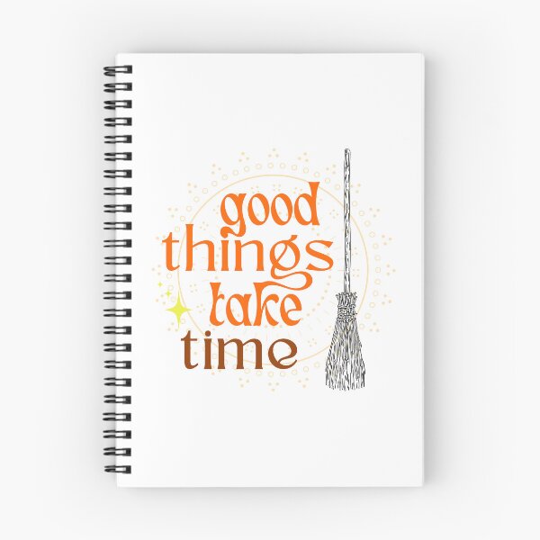 Item preview, Good Things Take Time Orange Broomstick designed and sold by WrenCemetery.