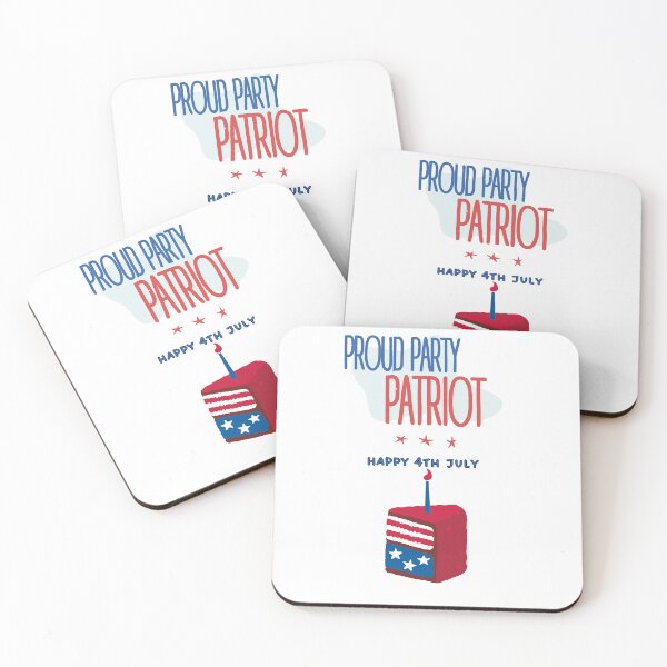 Item preview, Proud Party Patriot Happy 4th July Independence day  designed and sold by varodesign.