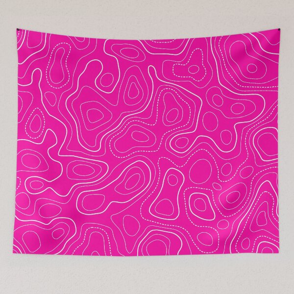 Item preview, Topography Pattern. Pink and White color designed and sold by Aetherier.