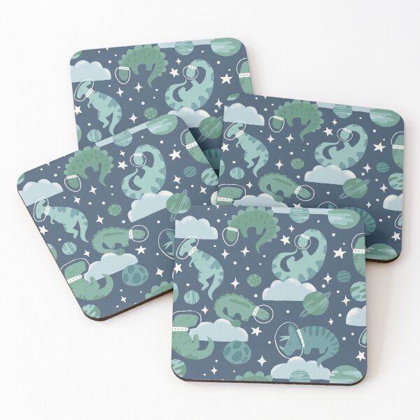 Item preview, Dinosaurs Dreaming in Space designed and sold by latheandquill.