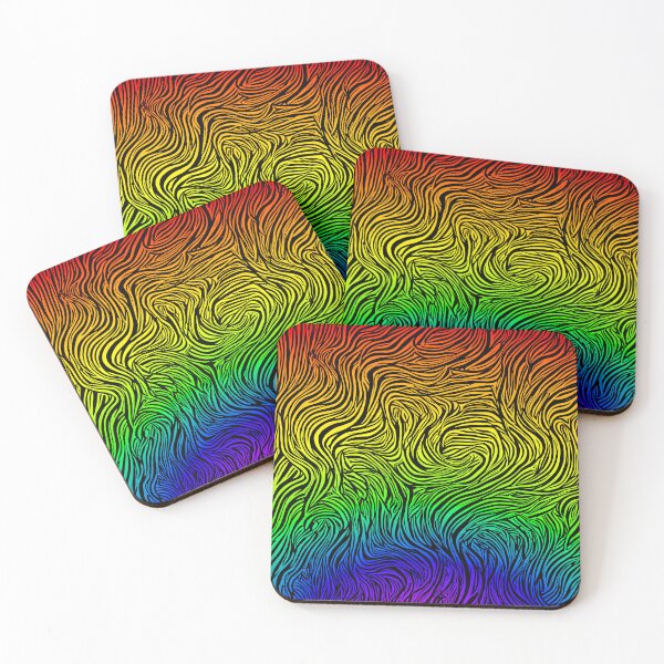 Item preview, #B057: Black Zebra Rainbow Brigade Pattern designed and sold by FarStarL33.