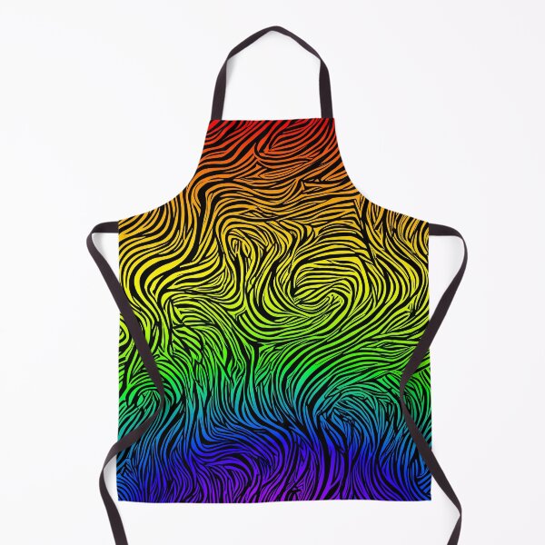 Item preview, #B057: Black Zebra Rainbow Brigade Pattern designed and sold by FarStarL33.
