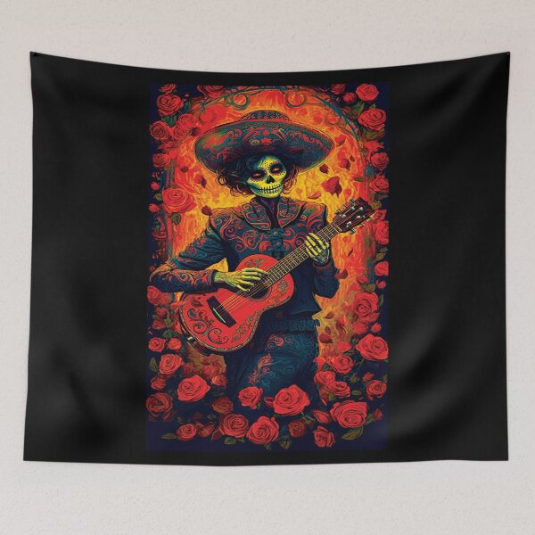 Item preview, La Letrista - Día de los Muertos - The Lyricist - Day of the Dead designed and sold by Rickie Pauley.