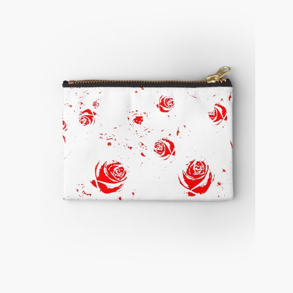 Item preview, RED ROSES ABSTRACT PATTERNS WHITE ART designed and sold by sharlesart.