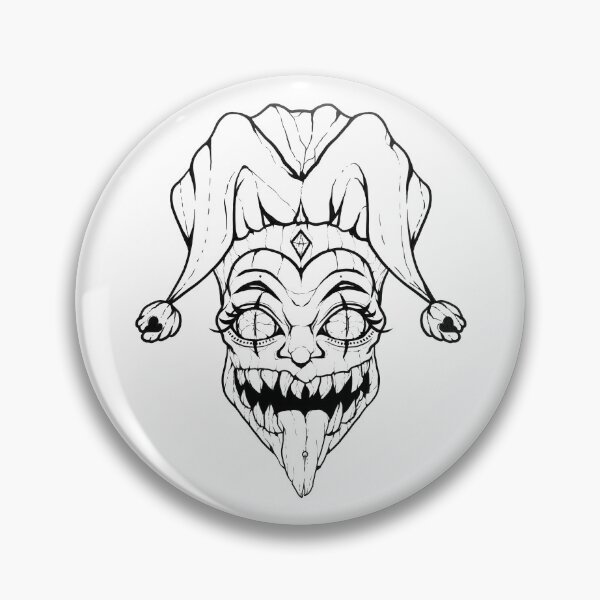 Item preview, Cracked Jester (Lineart) designed and sold by xraeyex.