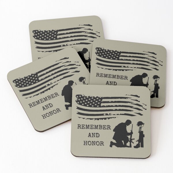 Item preview, Remember and Honor Kneeling Soldier designed and sold by CarleLS.