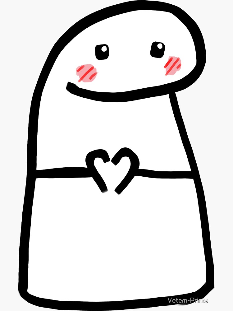 Flork Heart Meme Sticker - Sticker Mania