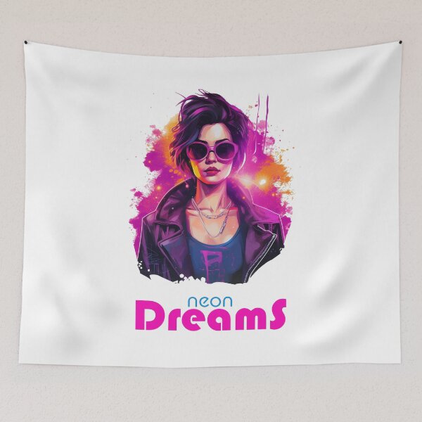 Item preview, Neon Dreams - Armitage - Neon Cyberpunk Girl  designed and sold by AntibodyDP7.