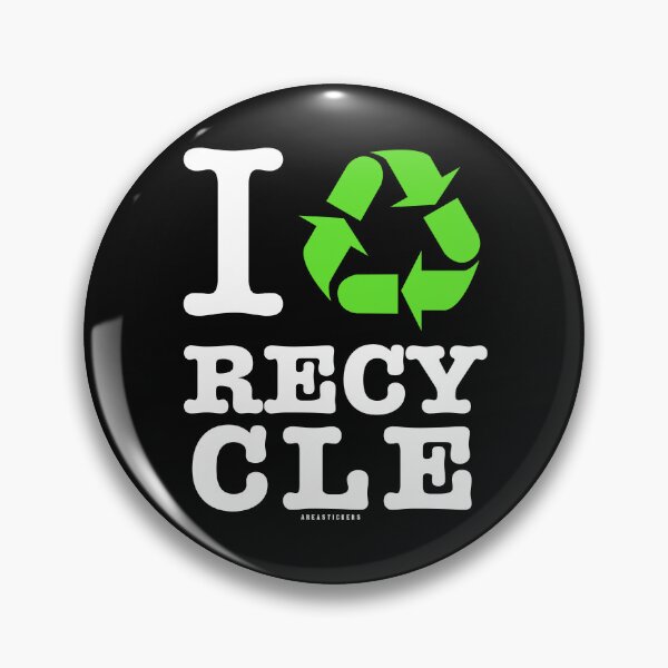 Item preview, I Love Recycle - Black designed and sold by AreaStickers.